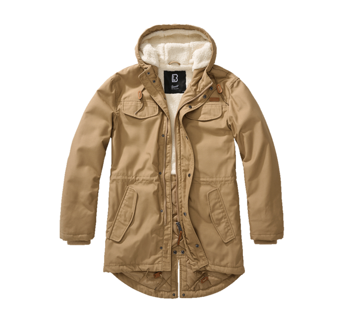 Brandit Marsh Lake Teddy Parka, Camel