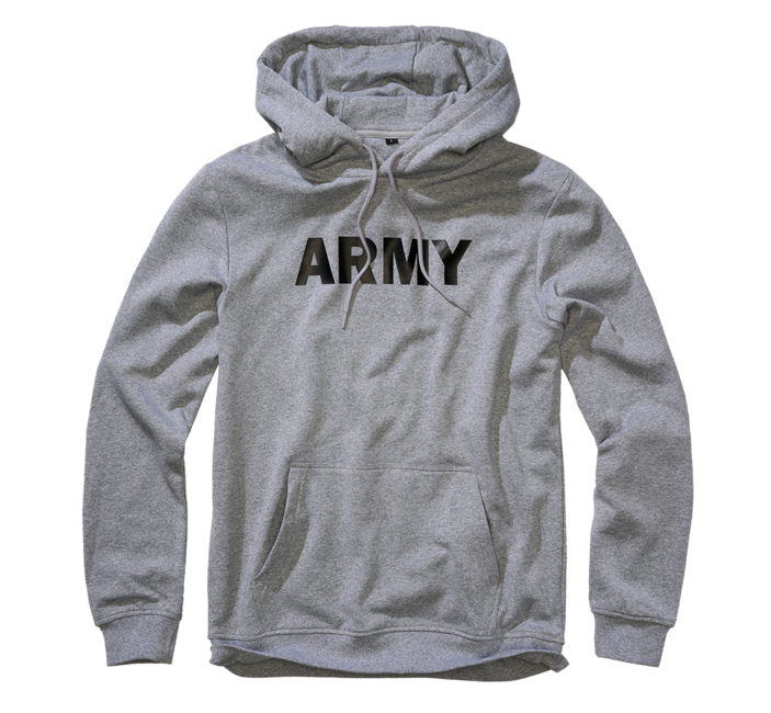Brandit Army Hoodie, Grey Melange