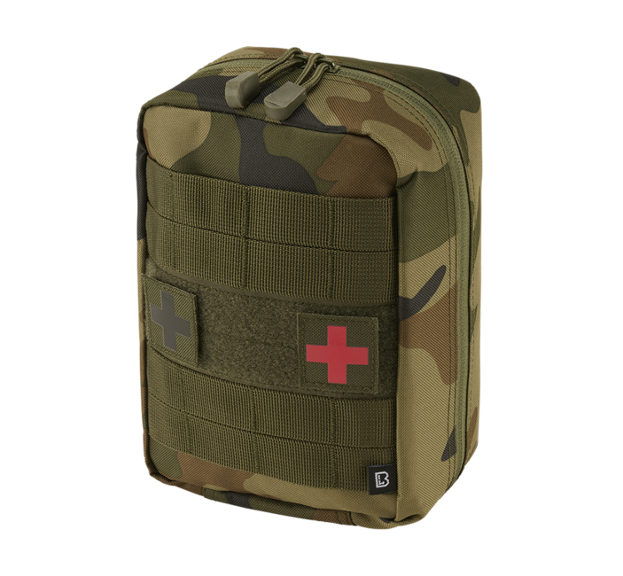 Brandit Molle First Aid L Pouch, Woodland