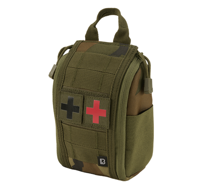 Brandit Molle First Aid Premium Pouch, Woodland
