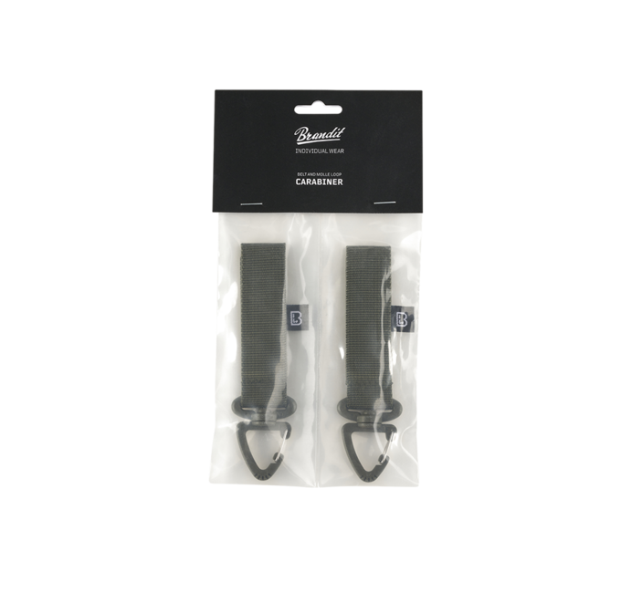 Brandit MOLLE Carabiner 2 Pack, Olive
