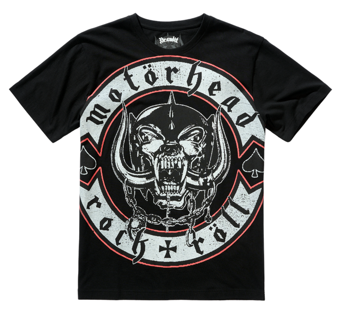 Brandit Motörhead Rock Roll T-Shirt, Black