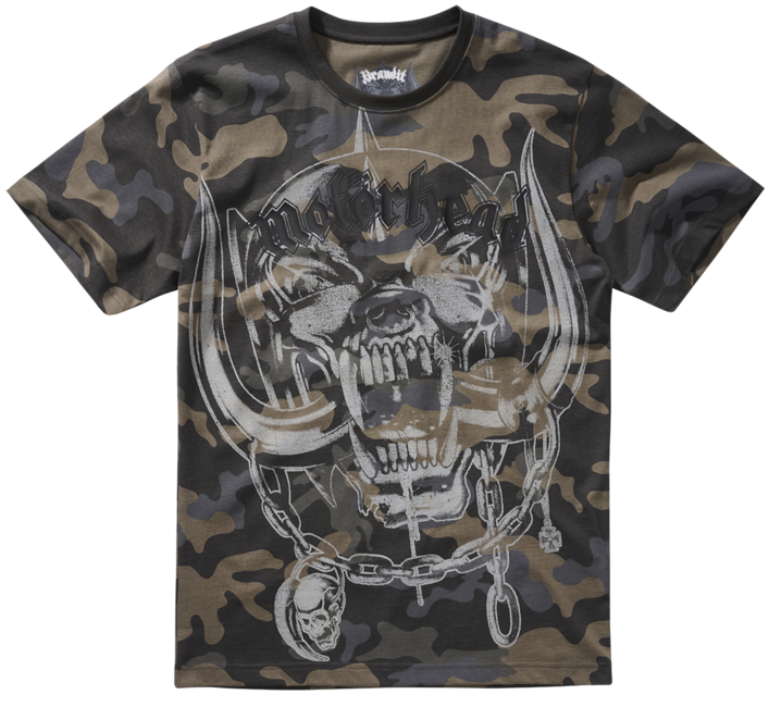 Brandit Motörhead T-Shirt Warpig Print, Dark Camo