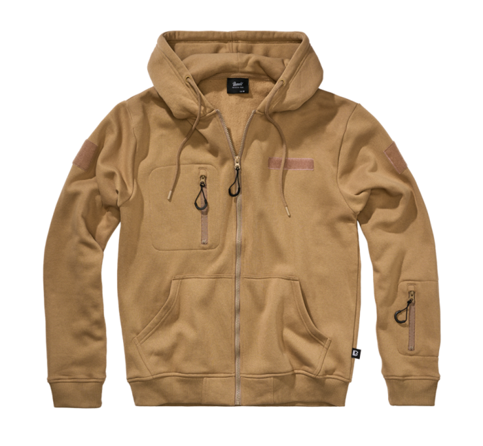 Brandit Men's Tactical Hoodie, Camel