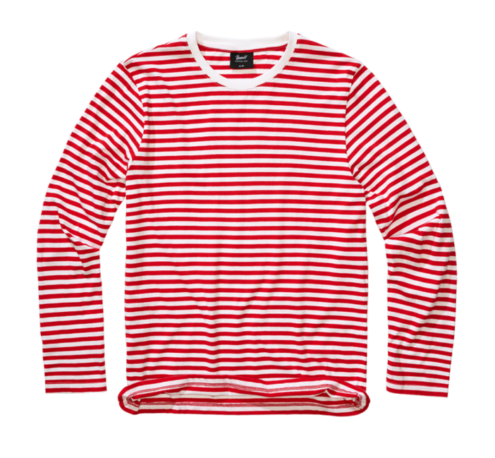 Brandit Men's Navy Striped Long Sleeve T-Shirt