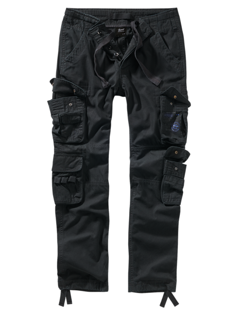 Brandit Pure Slim Fit Trousers, Black