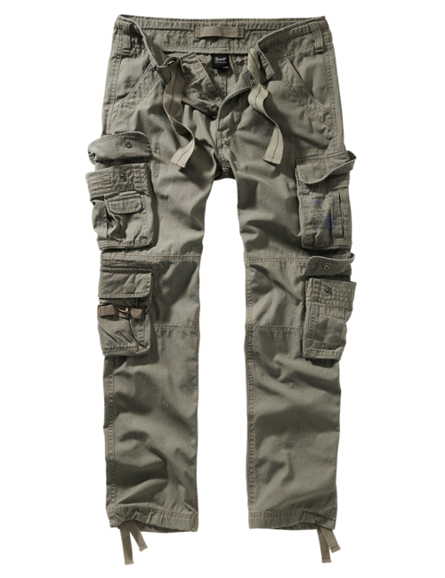 Brandit Pure Slim Fit Trousers, Olive