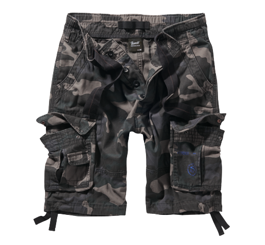Brandit Pure Vintage Shorts, Dark Camo