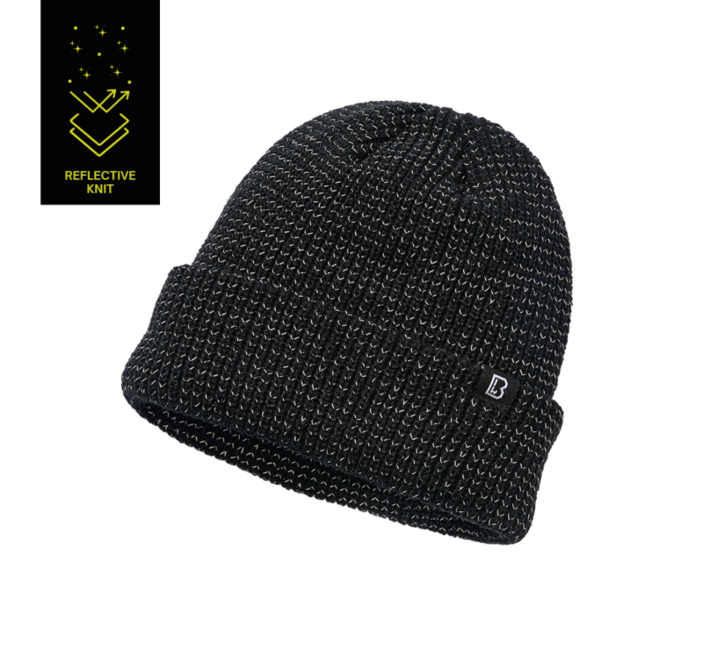 Brandit Reflective Winter Beanie, Black