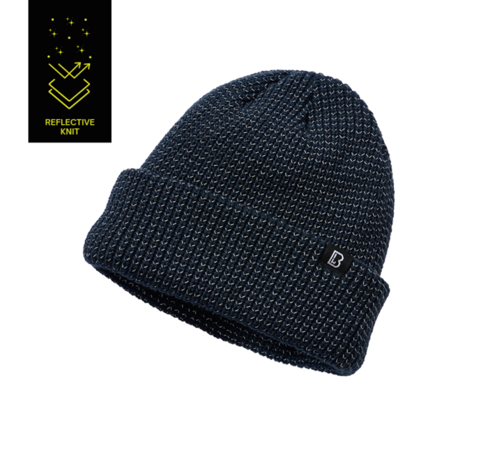 Brandit Reflective Winter Beanie, Navy Blue