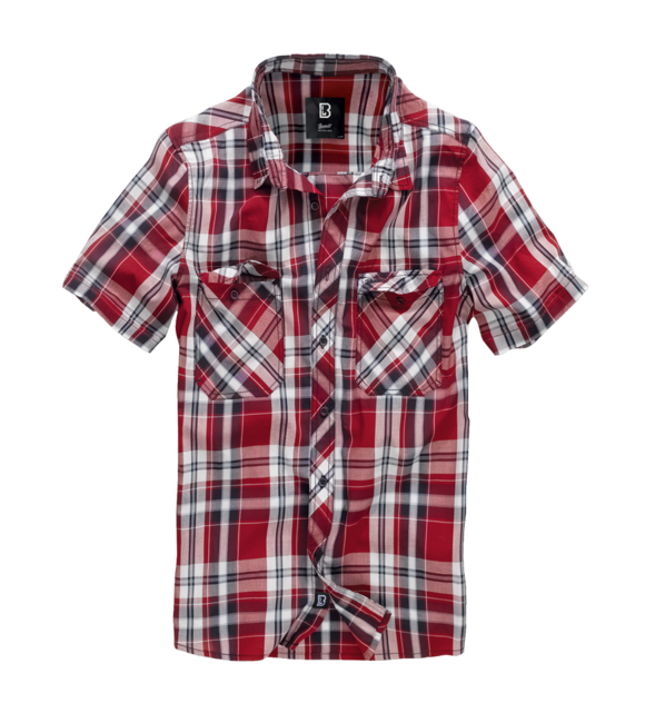 Brandit Roadstar Shirt, Short Sleeves, Red