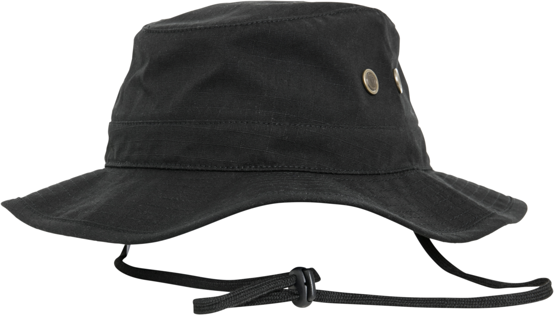 Brandit Ripstop Fishing Hat, Black