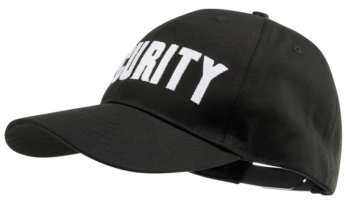 Brandit Security Baseball Cap, Black