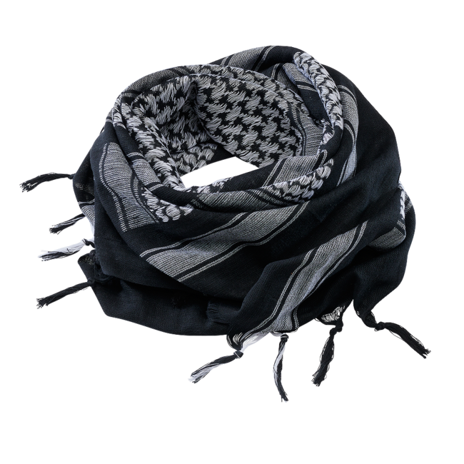 Brandit Shemag Scarf, Black-White