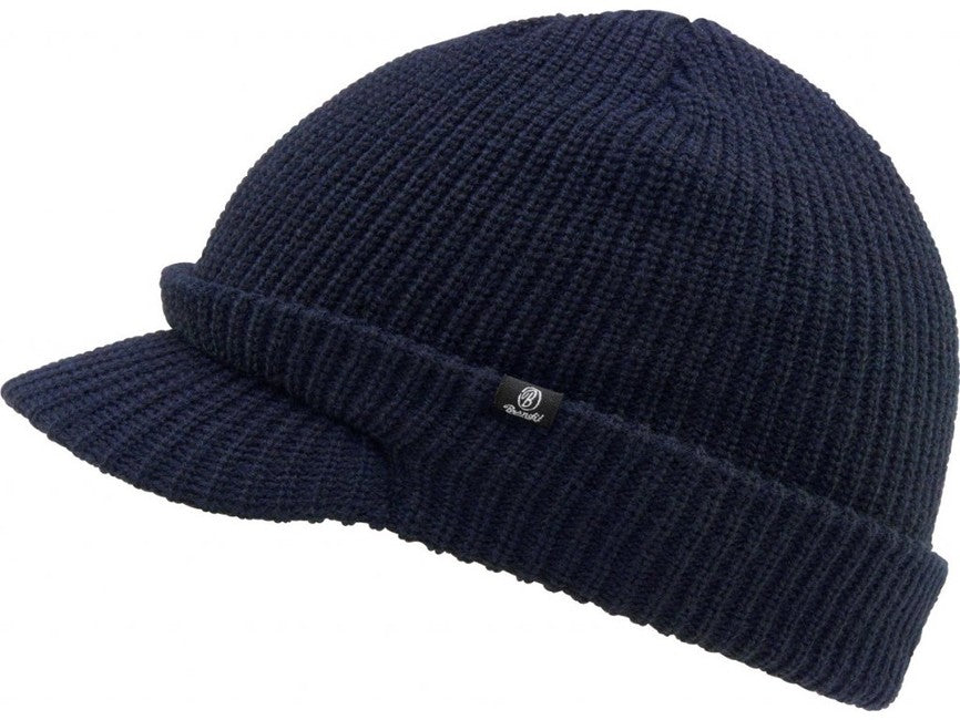 Brandit Shield Cap Knit Beanie, Navy Blue