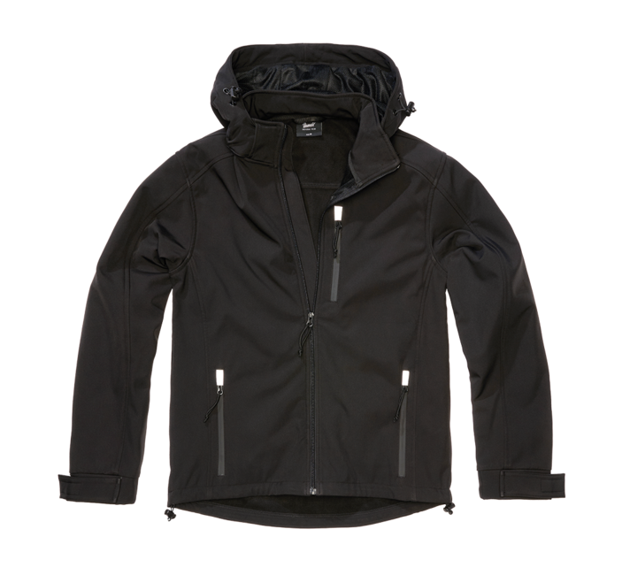 Brandit Hurricane Softshell Jacket, Black