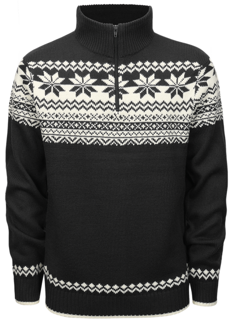 Brandit Norwegian Troyer Sweater, Black