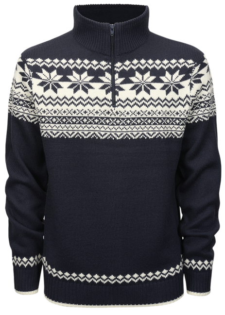 Brandit Norwegian Troyer Sweater, Navy Blue