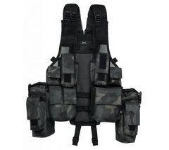 Brandit Tactical Vest, Dark Camo