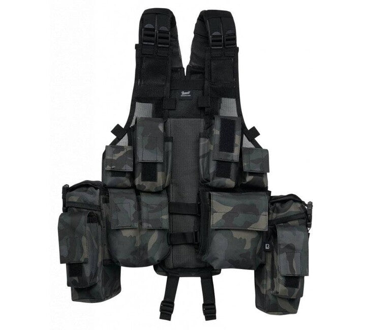 Brandit Tactical Vest, Dark Camo
