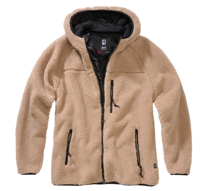 Brandit Teddy Fleece Jacket Women's, Camel