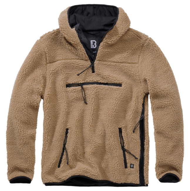Brandit Teddyfleece Worker Pullover, Khaki