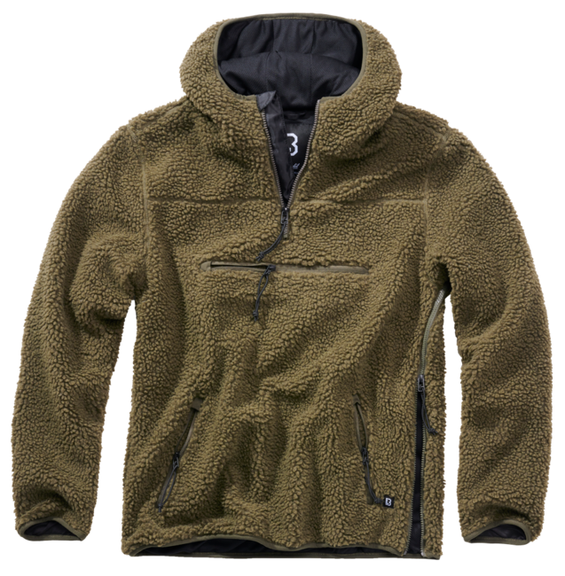 Brandit Teddyfleece Worker Pullover, Olive