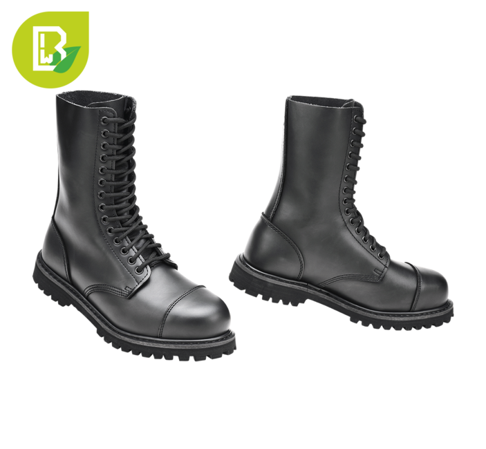 Brandit Vegantom 14 Eyelet Boots, Black