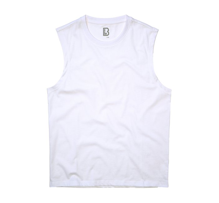 Brandit Sleeveless T-Shirt, White