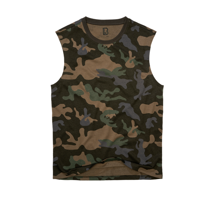Brandit Sleeveless T-Shirt, Dark Camo
