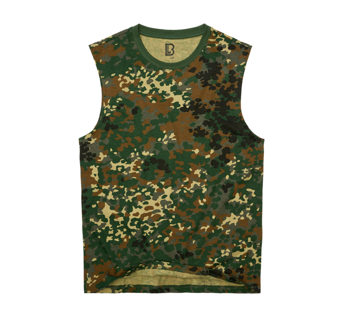 Brandit Sleeveless T-Shirt, Flecktarn