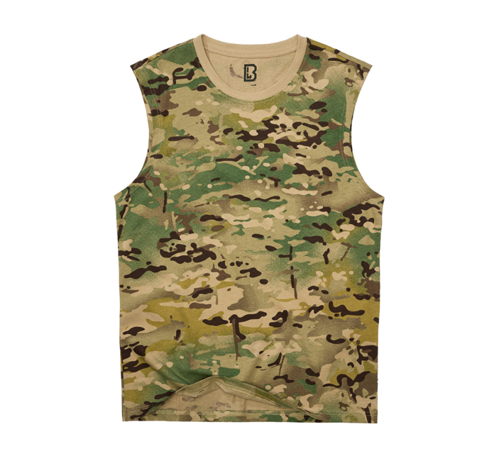 Brandit Tričko bez rukávov, tactical camo