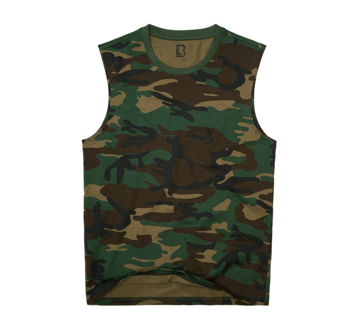 Brandit Sleeveless T-Shirt, Woodland