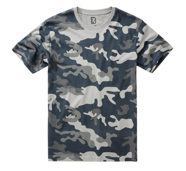 Brandit T-Shirt, Grey Camo