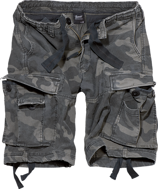 Brandit Vintage Shorts, Dark Camo
