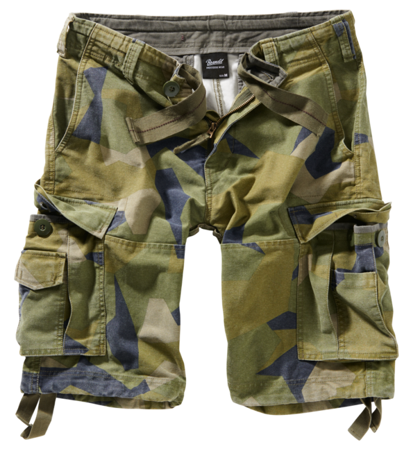 Brandit Vintage Shorts, Swedish Camo M90