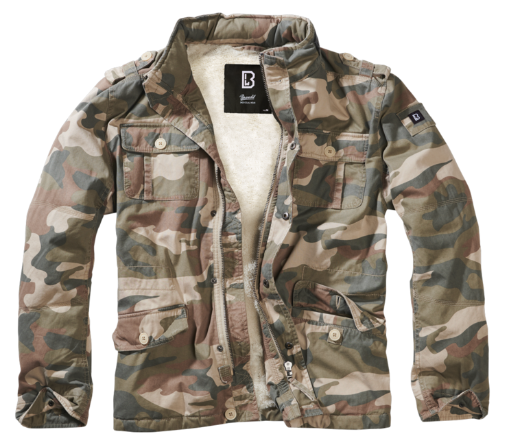 Brandit Britannia Winter Jacket, Light Woodland