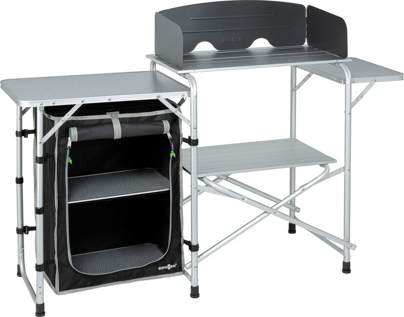 Brunner Snack Easy Camping Kitchen Cabinet, Black