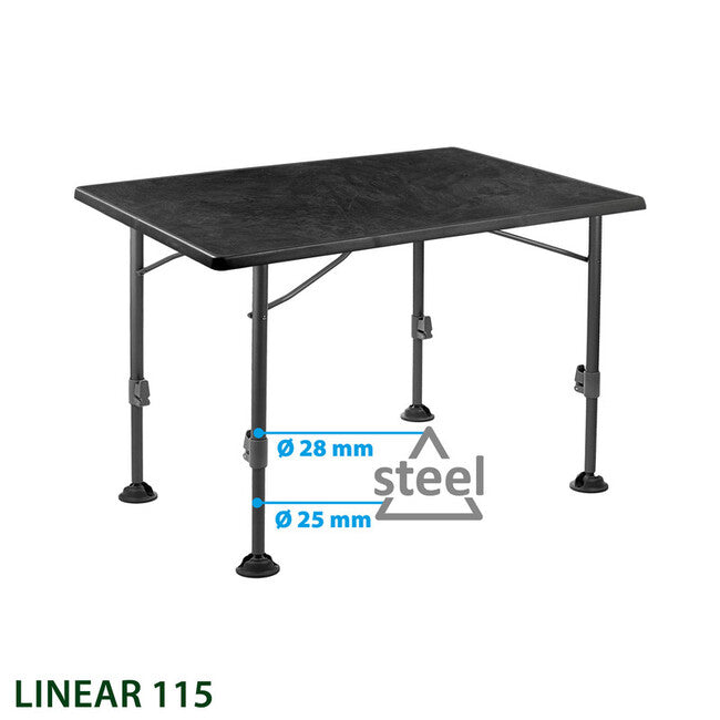Brunner Linear Camping Table, Black
