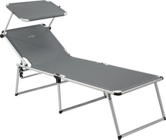 Brunner Malibu High Beach Lounger, Black