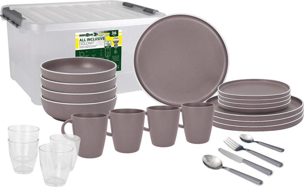 Brunner All Inclusive Dolomite Camping Cookware Set, Purple