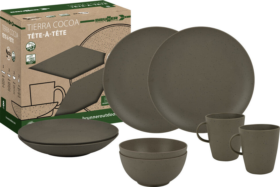 Brunner Camping Cookware Set, Brown