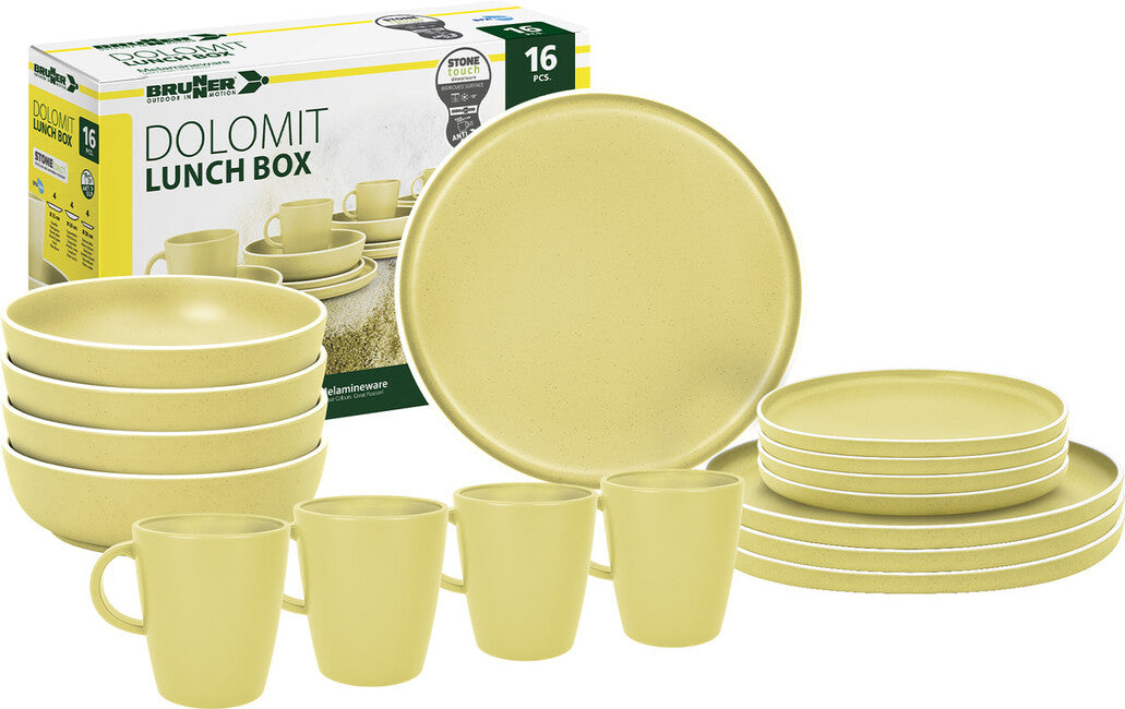 Brunner Lunch Box Dolomit Camping Cookset, Yellow