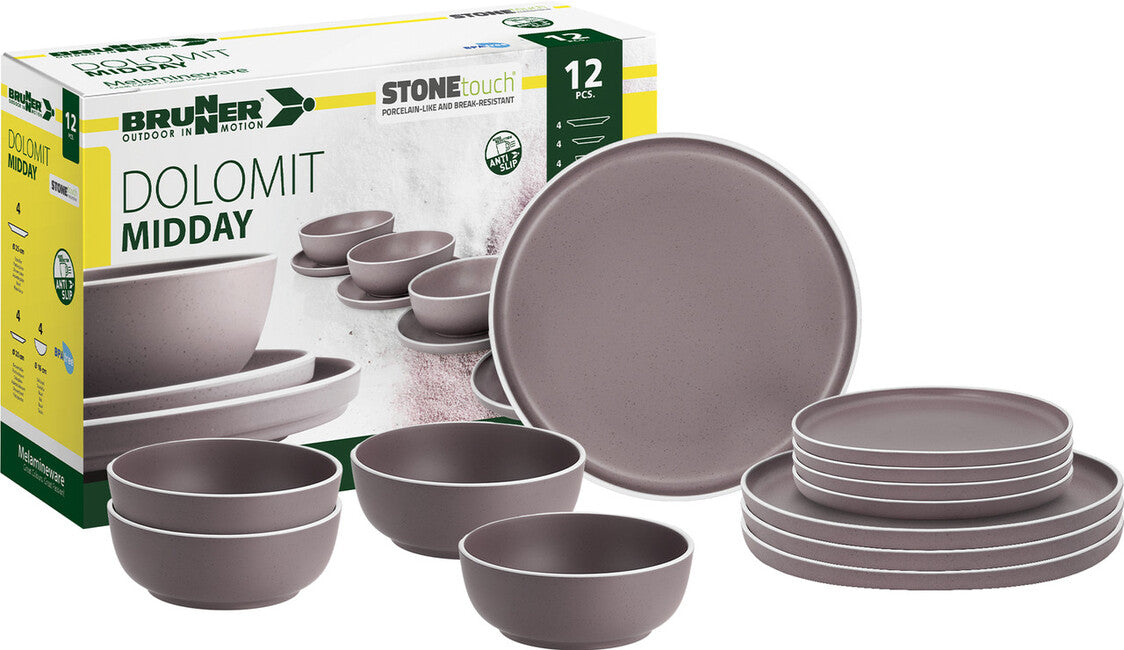 Brunner Midday Dolomit Camping Cookware Set, Purple