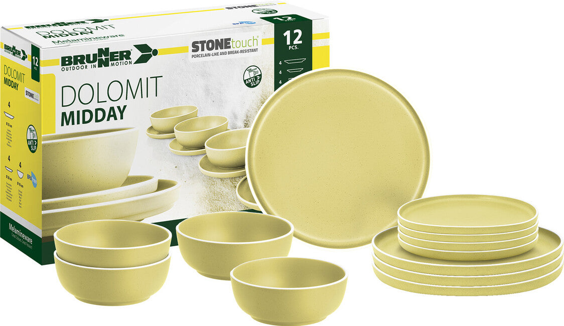 Brunner Midday Dolomit Camping Cookware Set, Yellow