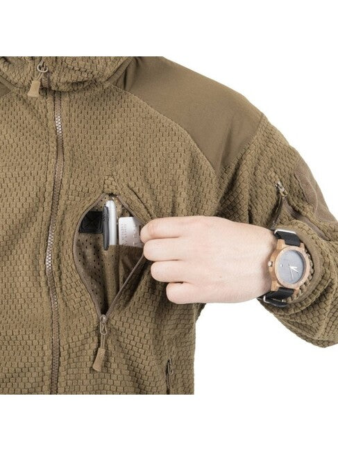 Helikon-Tex Alpha Tactical Fleece Jacket, Coyote