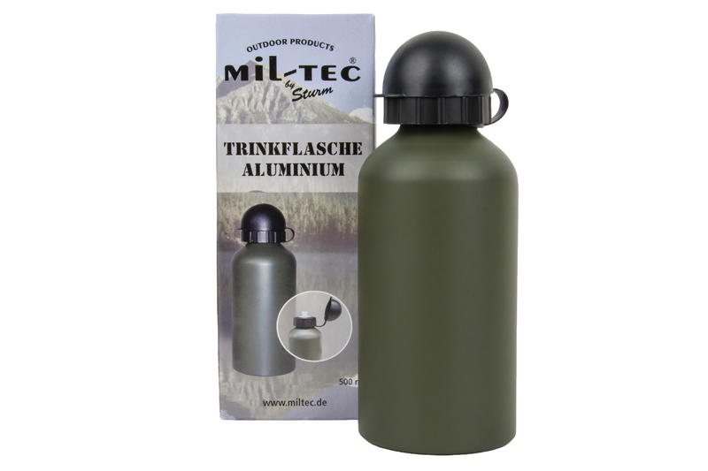 Mil-Tec hliníková fľaša 0,5l, olivová