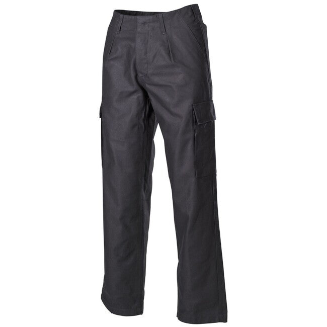 MFH BW Moleskin Trousers, Black