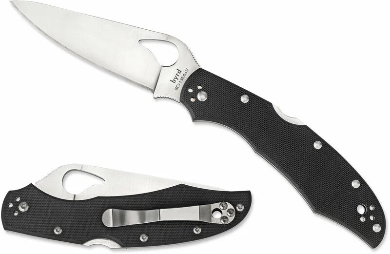 Byrd Cara 2 Plain Pocket Knife, 9.5 cm, Black