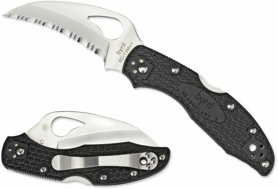 Byrd Hawkbill Lightweight Pocket Knife 7.2cm, Black, FRN